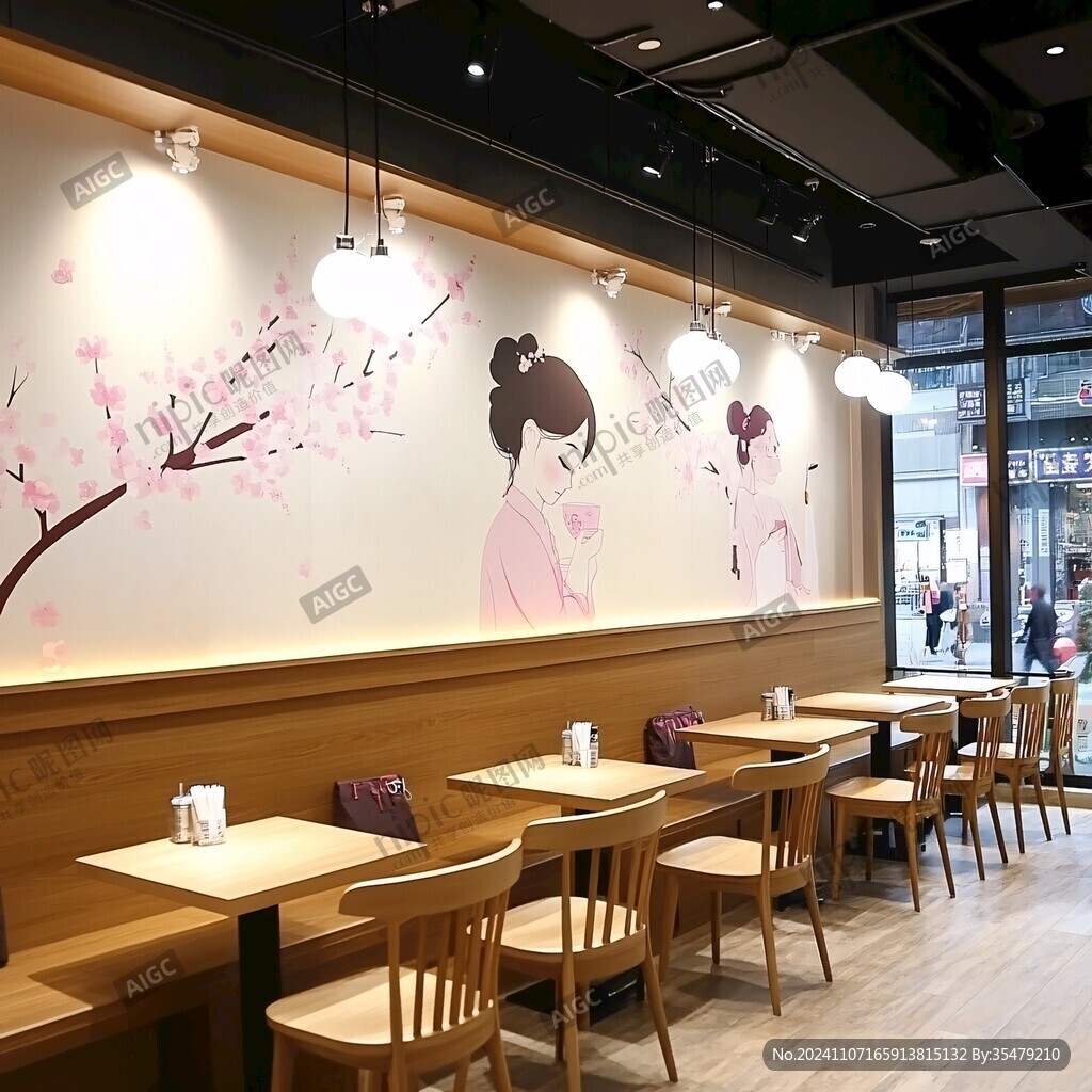 糖水店壁画