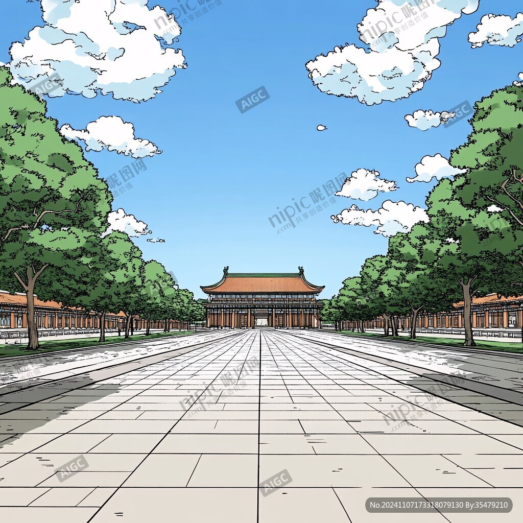 神武门插画