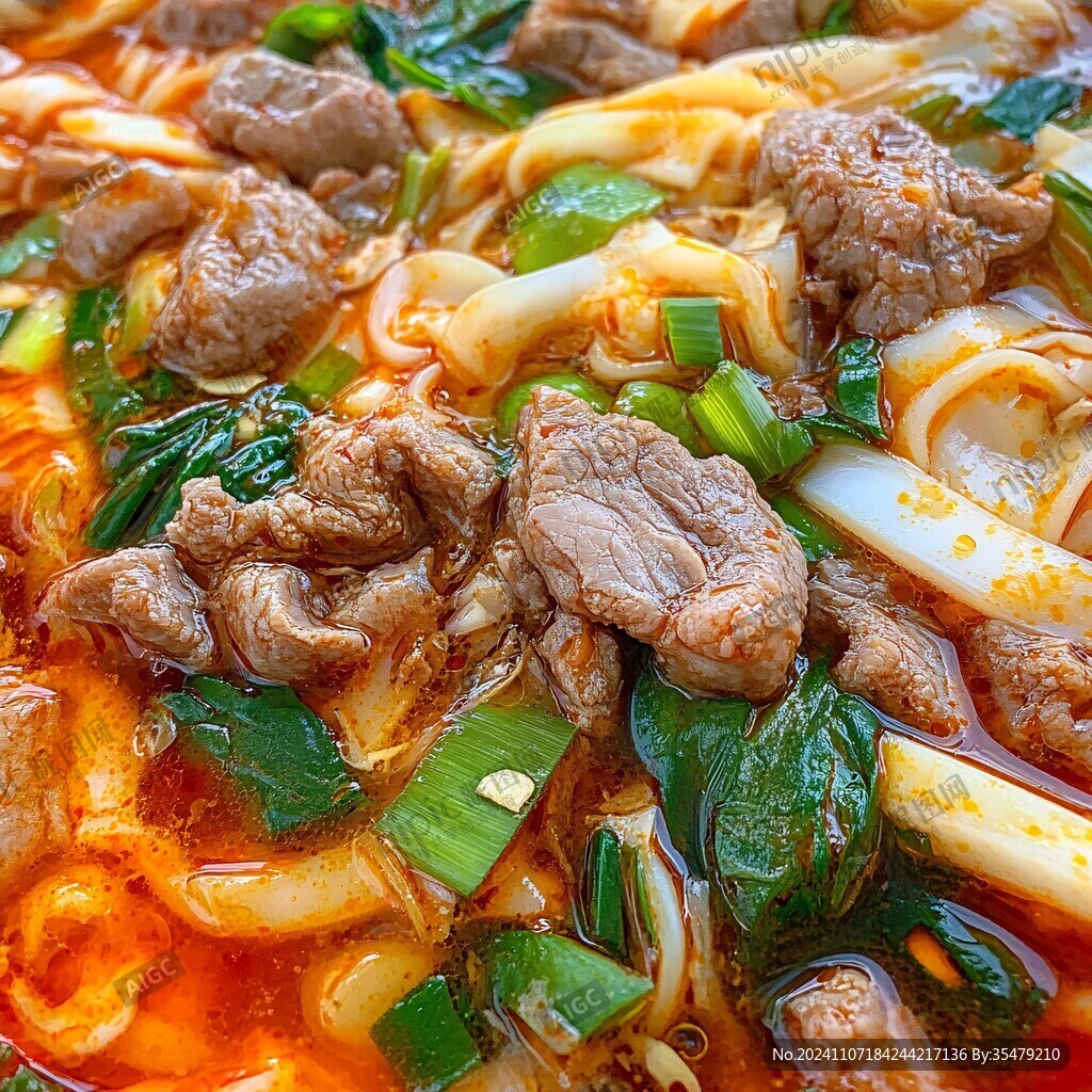 香辣牛肉粿条