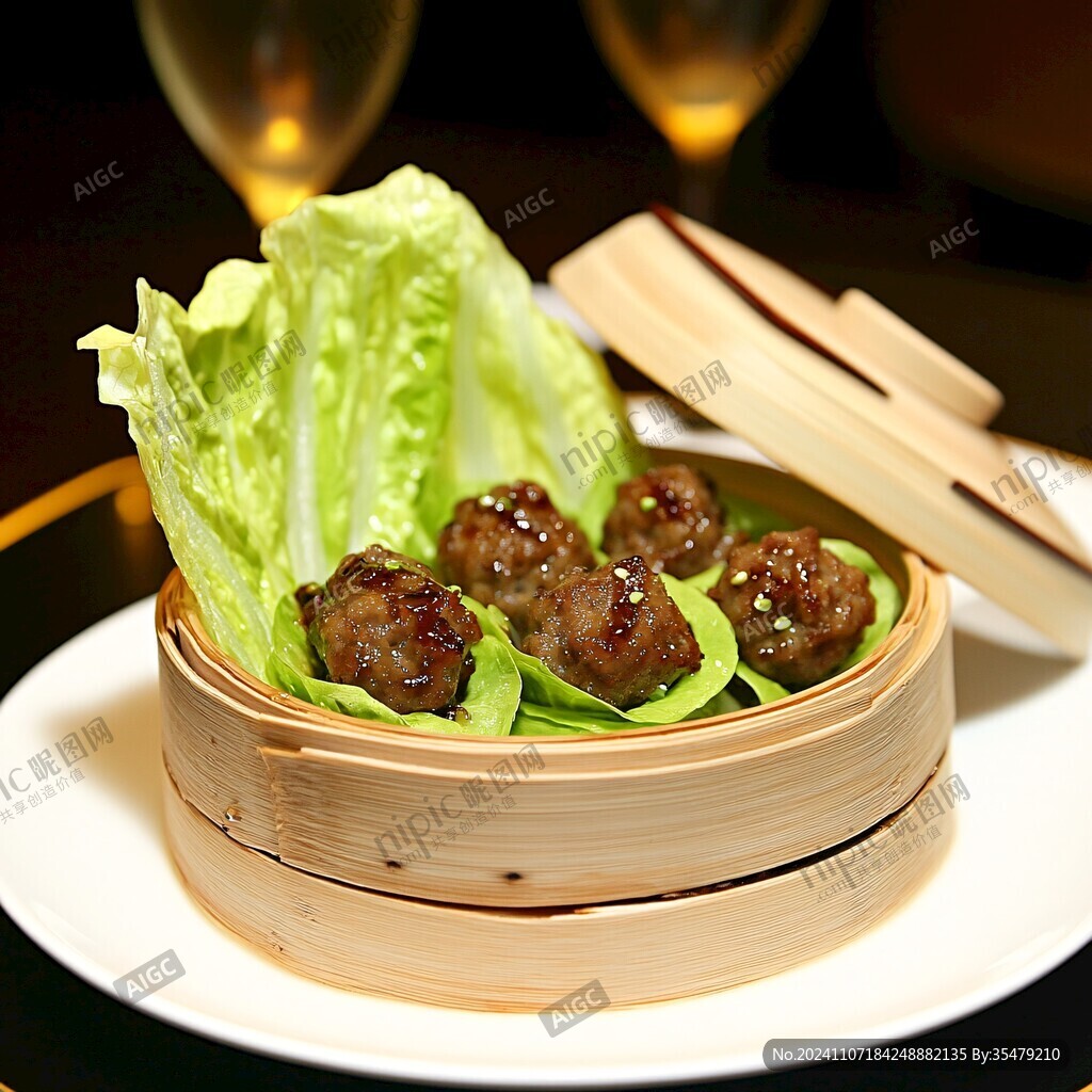荷香蒸牛肉丸