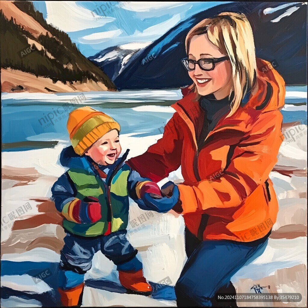 加拿大插画手绘彩绘
