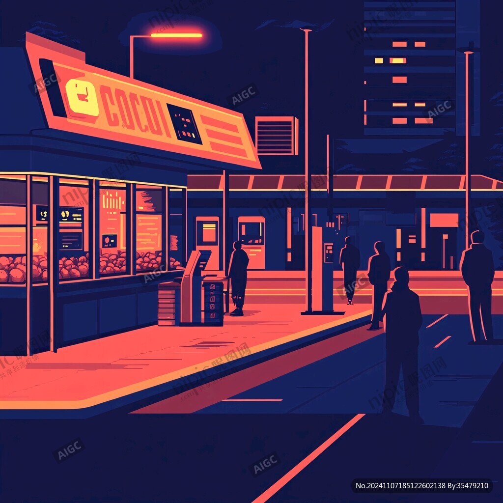 汽车站场景