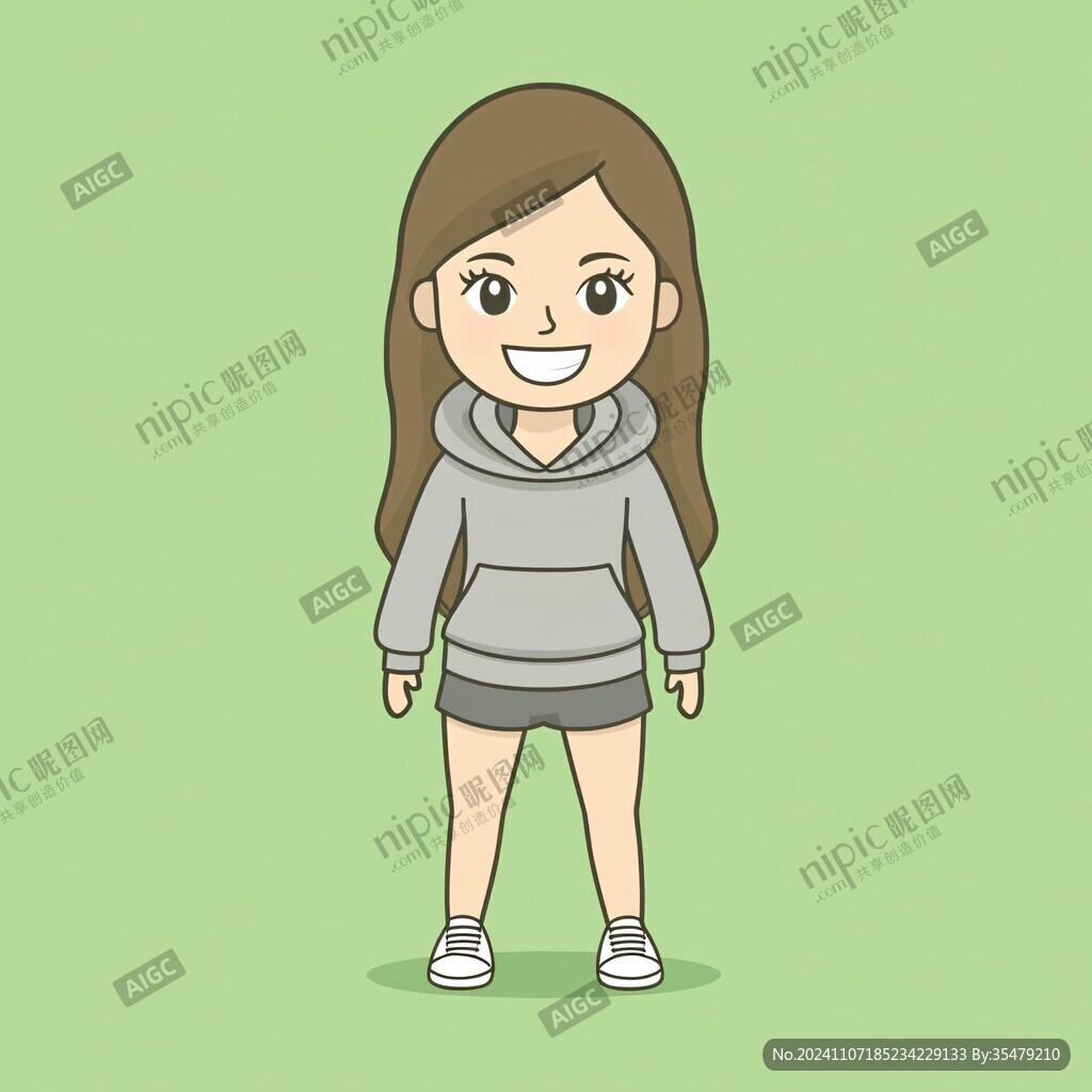 锻炼快走的少女