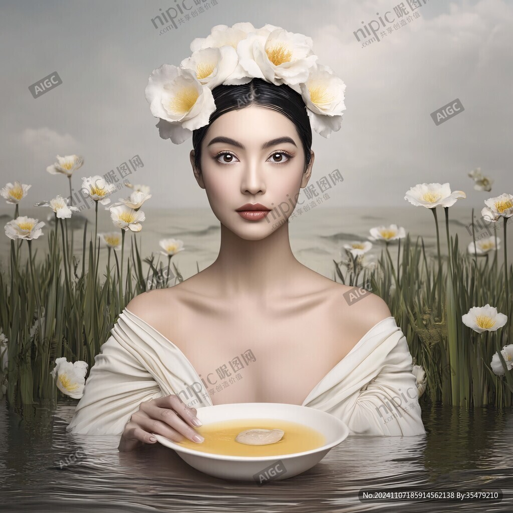 东方美女美容海报