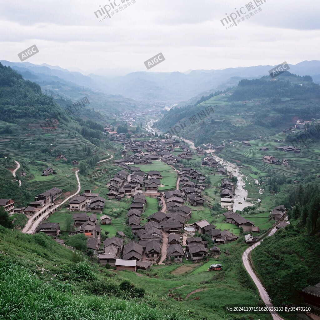 油岭瑶寨全景