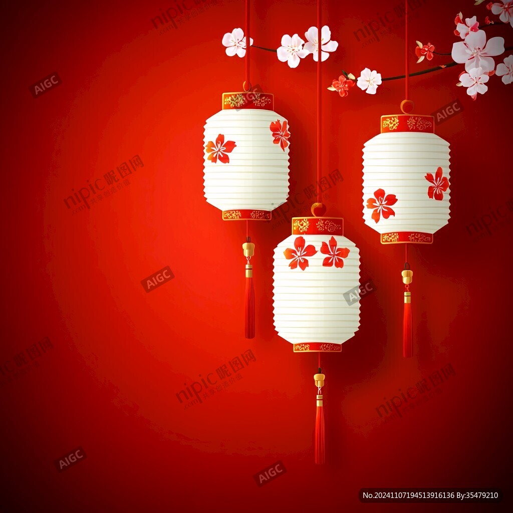 鼠绘灯笼