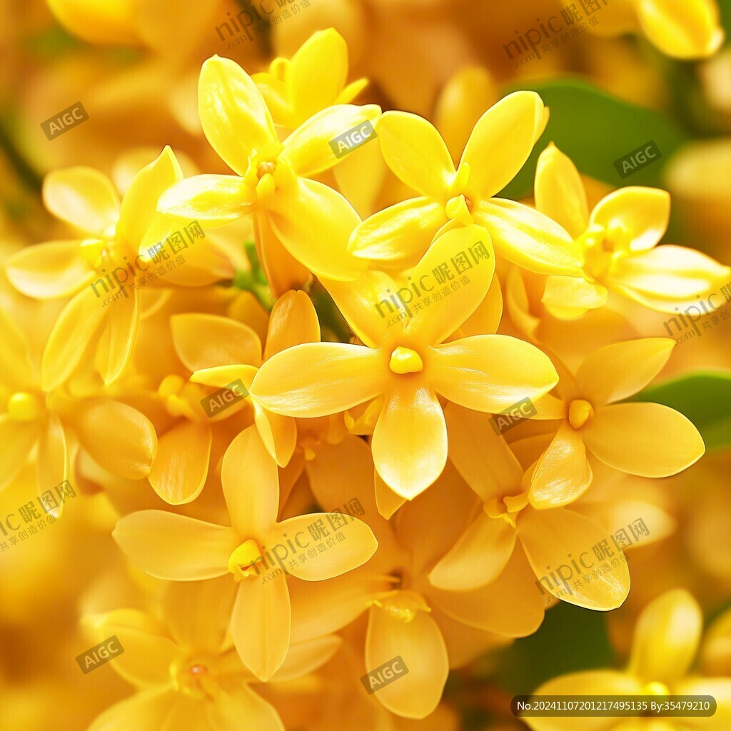 金桂花瓣花卉