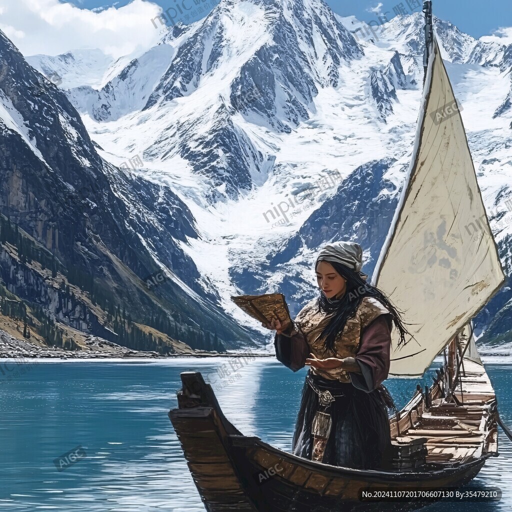 少数民族船夫