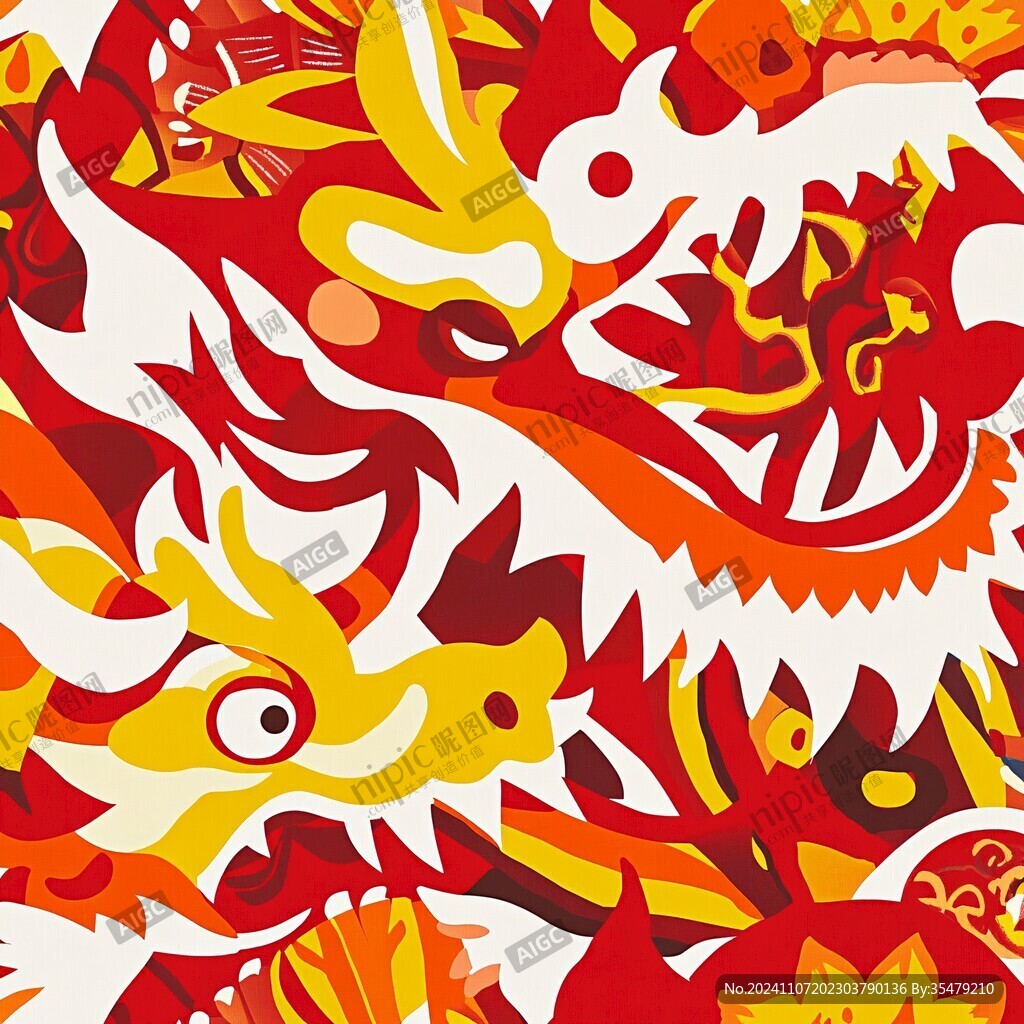 龙年系列包装插画