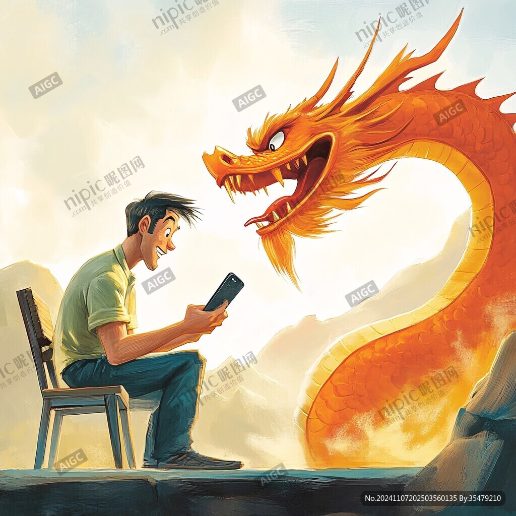 龙年系列插画形象