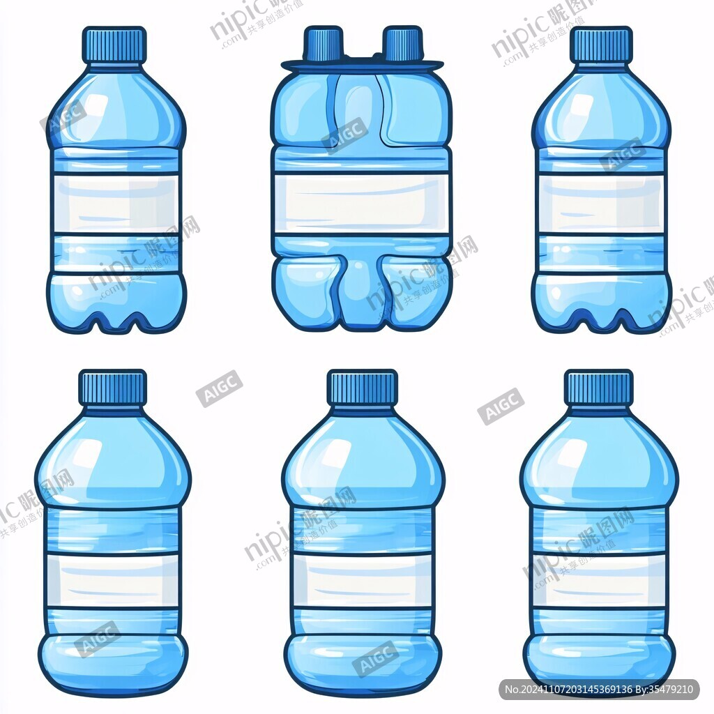 水瓶卡通