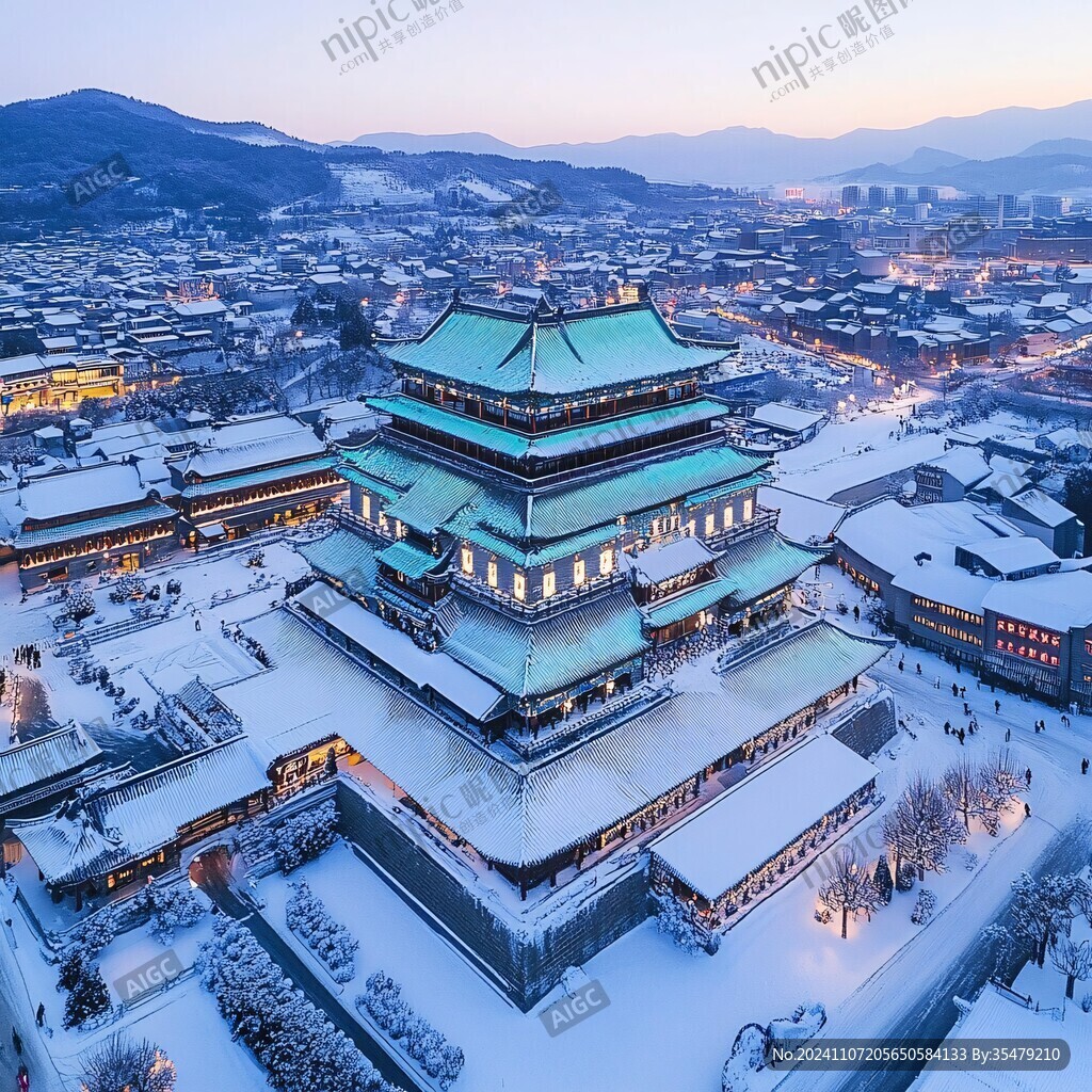 雪后琉璃顶