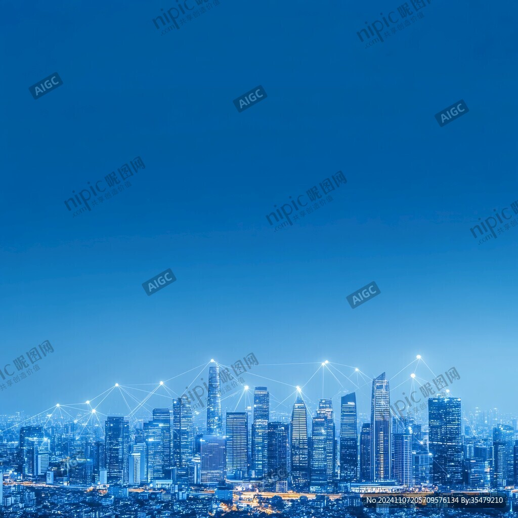 现代城市科技背景