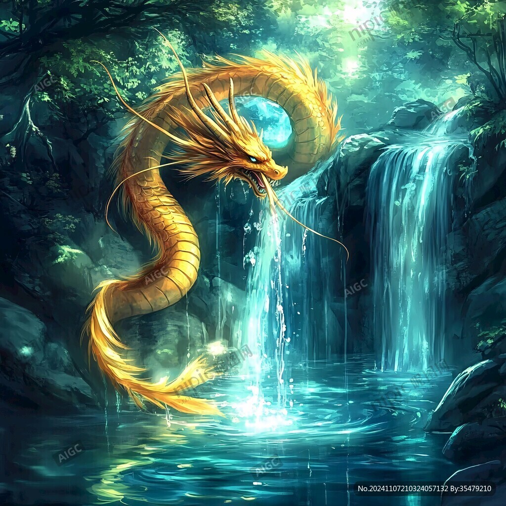龙吐水壁纸