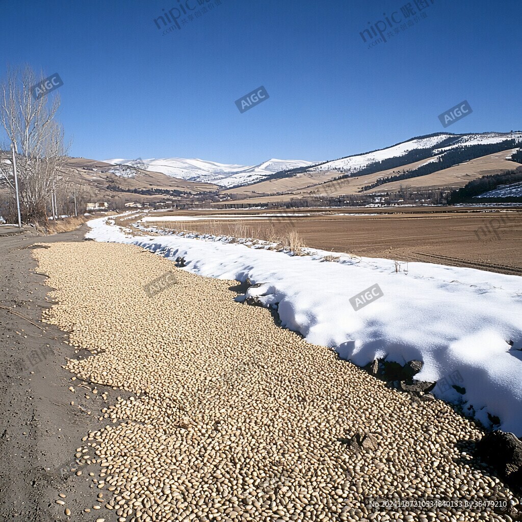 金秋踏雪