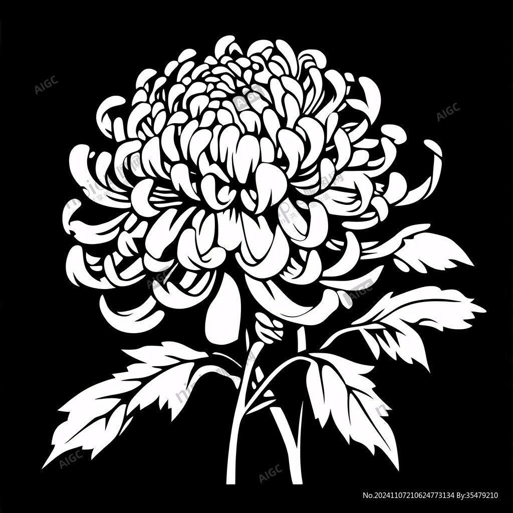 菊花剪影