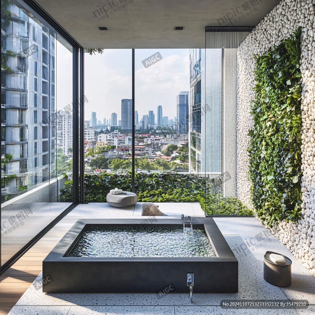 屋顶水池景观