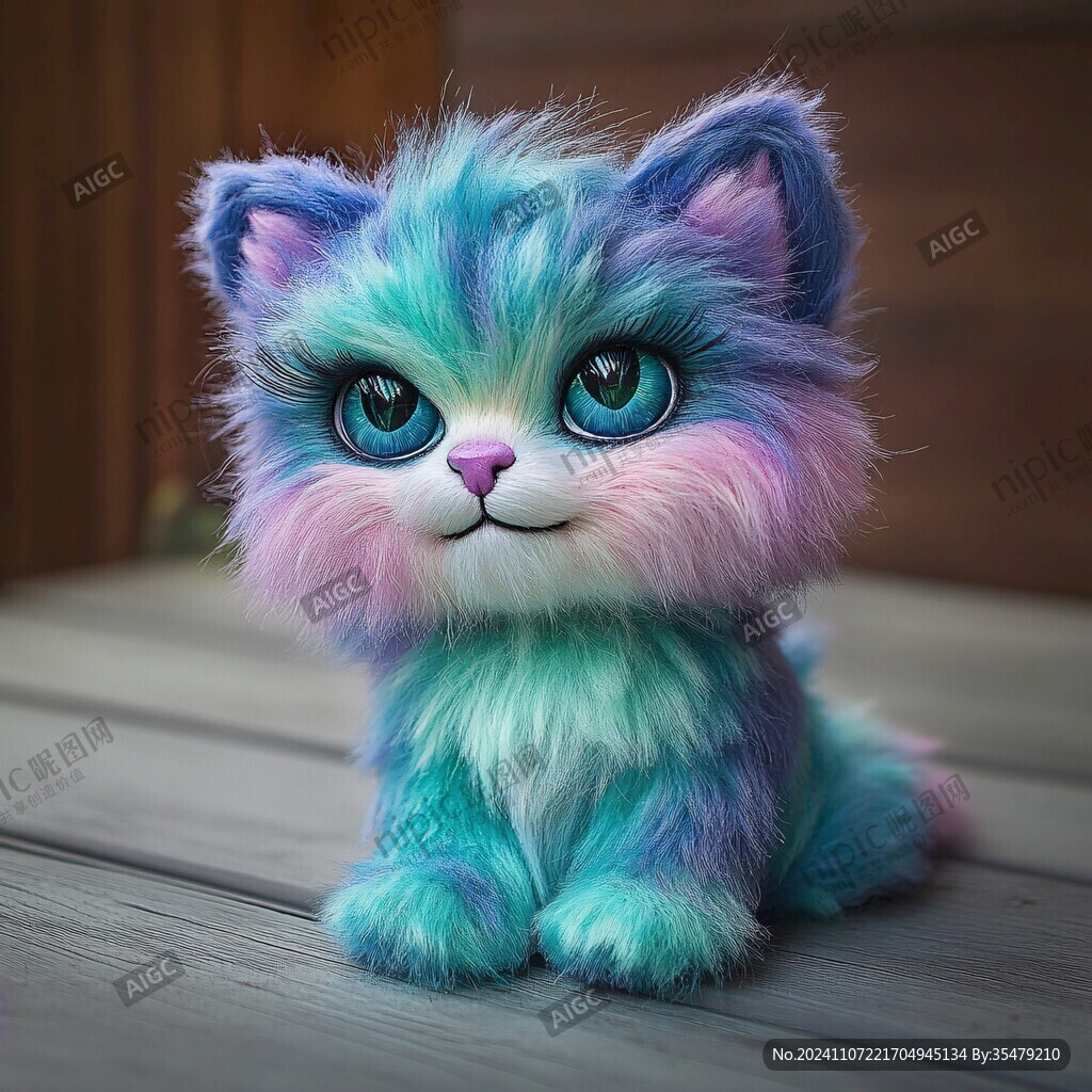 卡通仿真猫