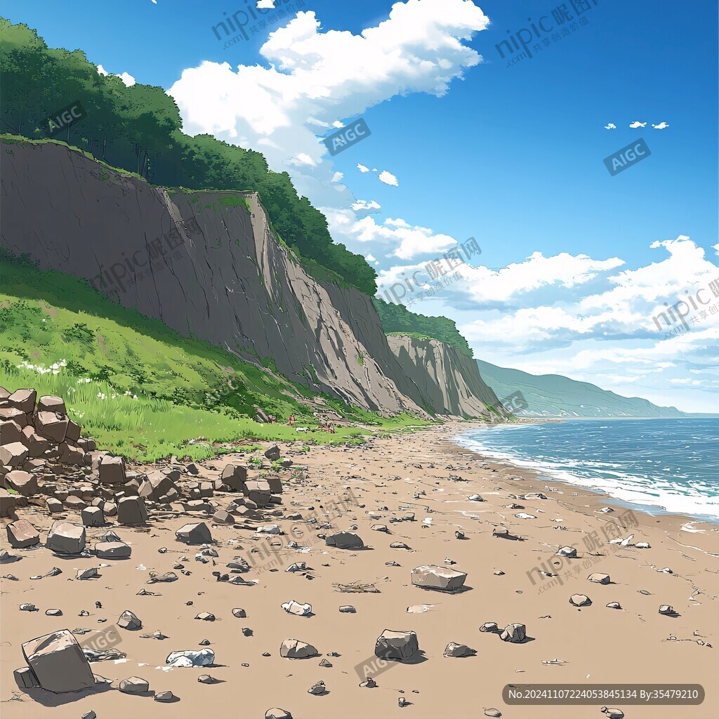 动漫海边