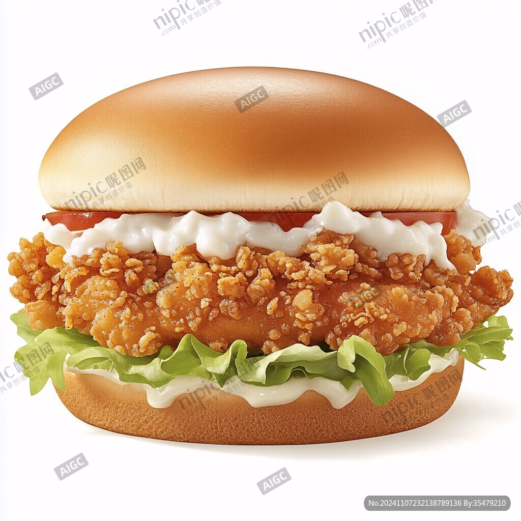 香辣鸡腿堡