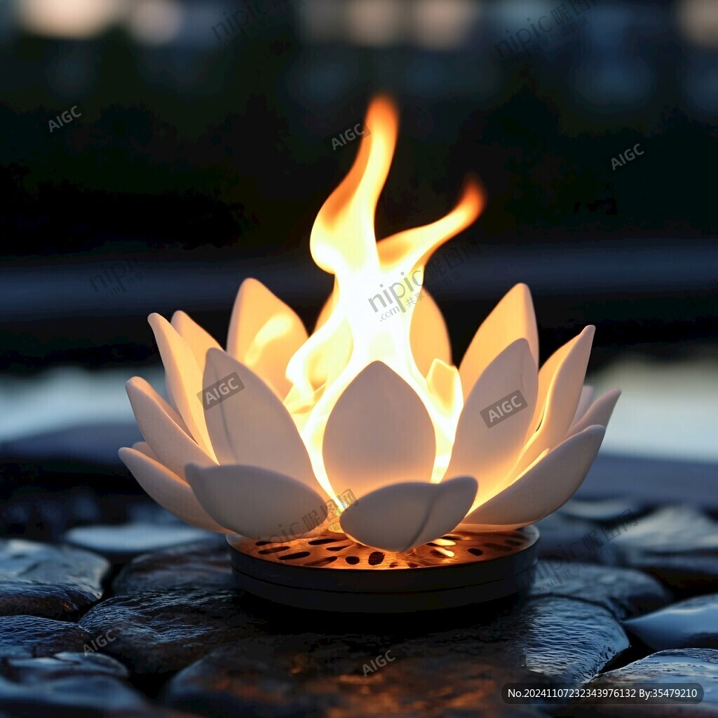 莲花蜡烛灯