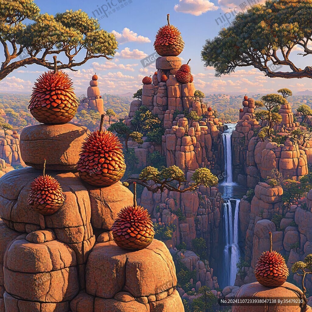 3d悬浮小山