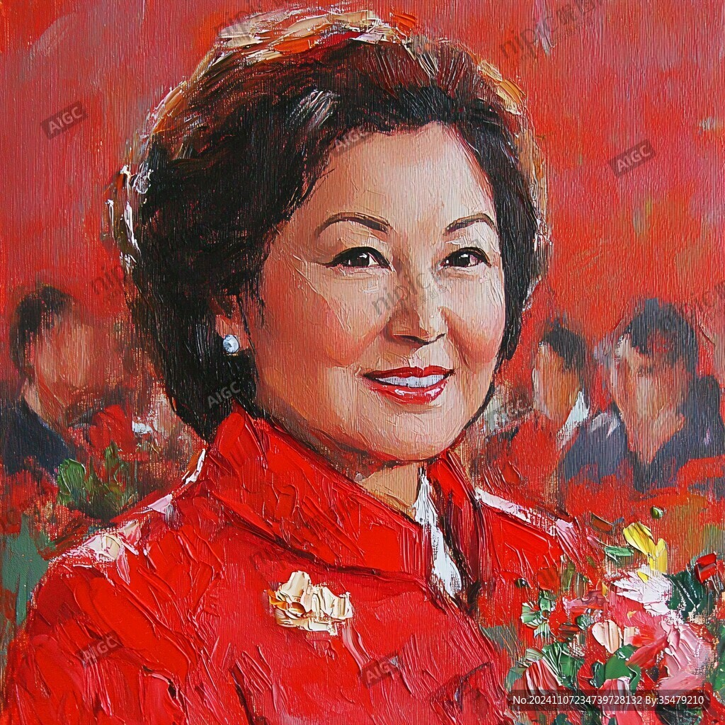 丙烯肖像画