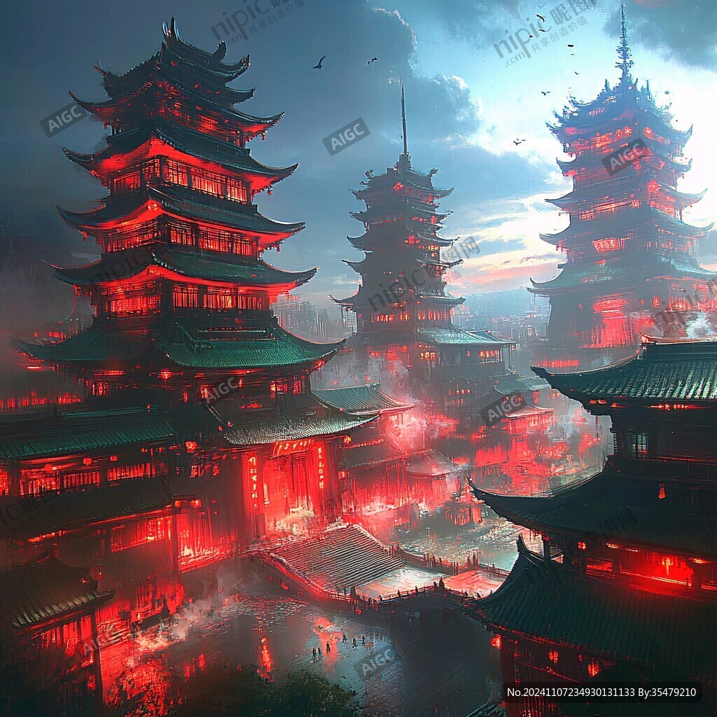 古风仙境天上宫阙