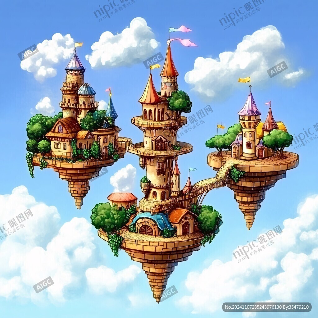 天空之城卡通