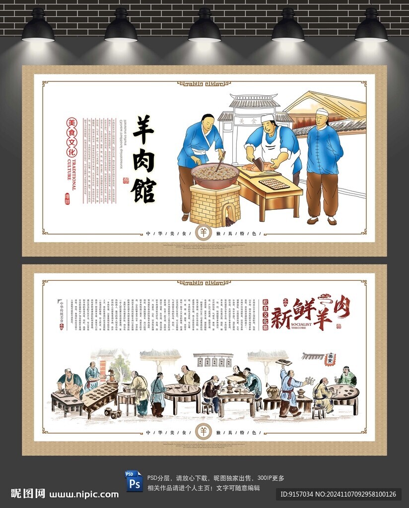 羊肉文化墙