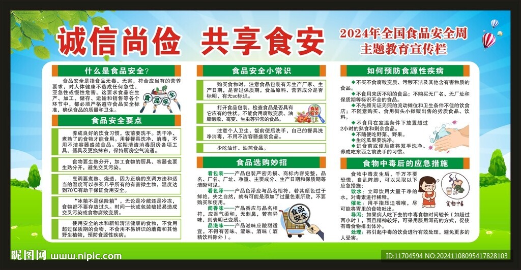 全国食品安全宣传周宣传栏