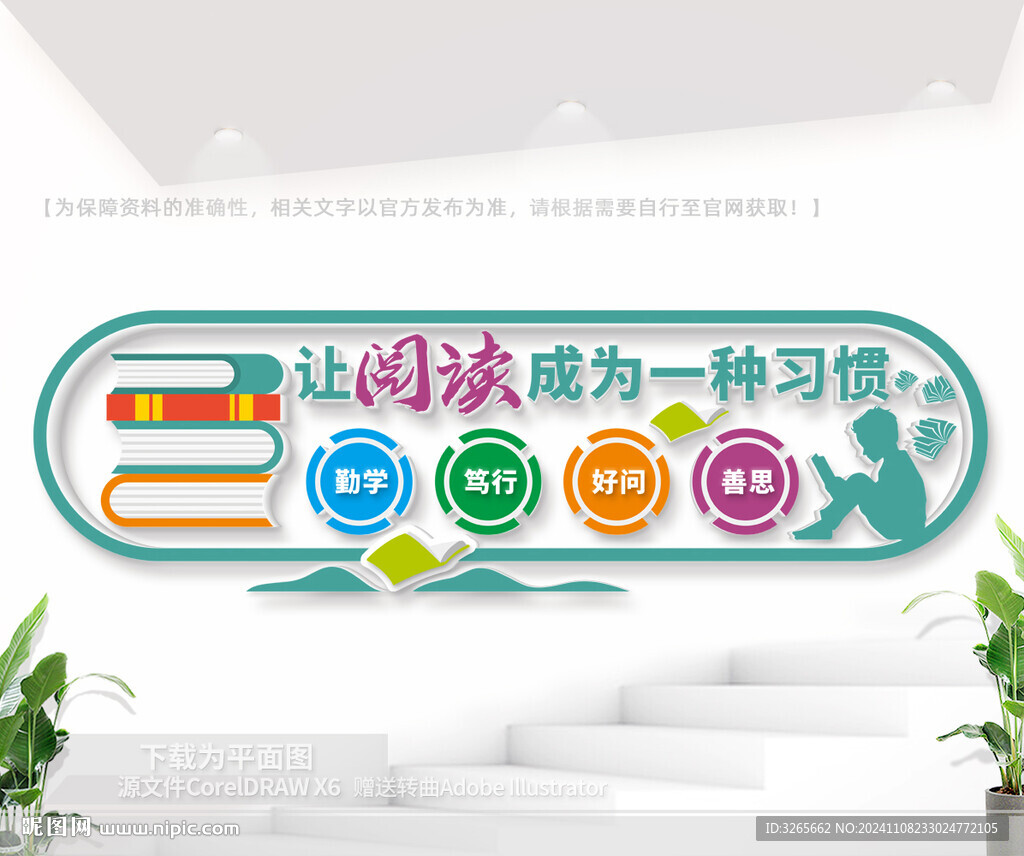阅览室文化墙