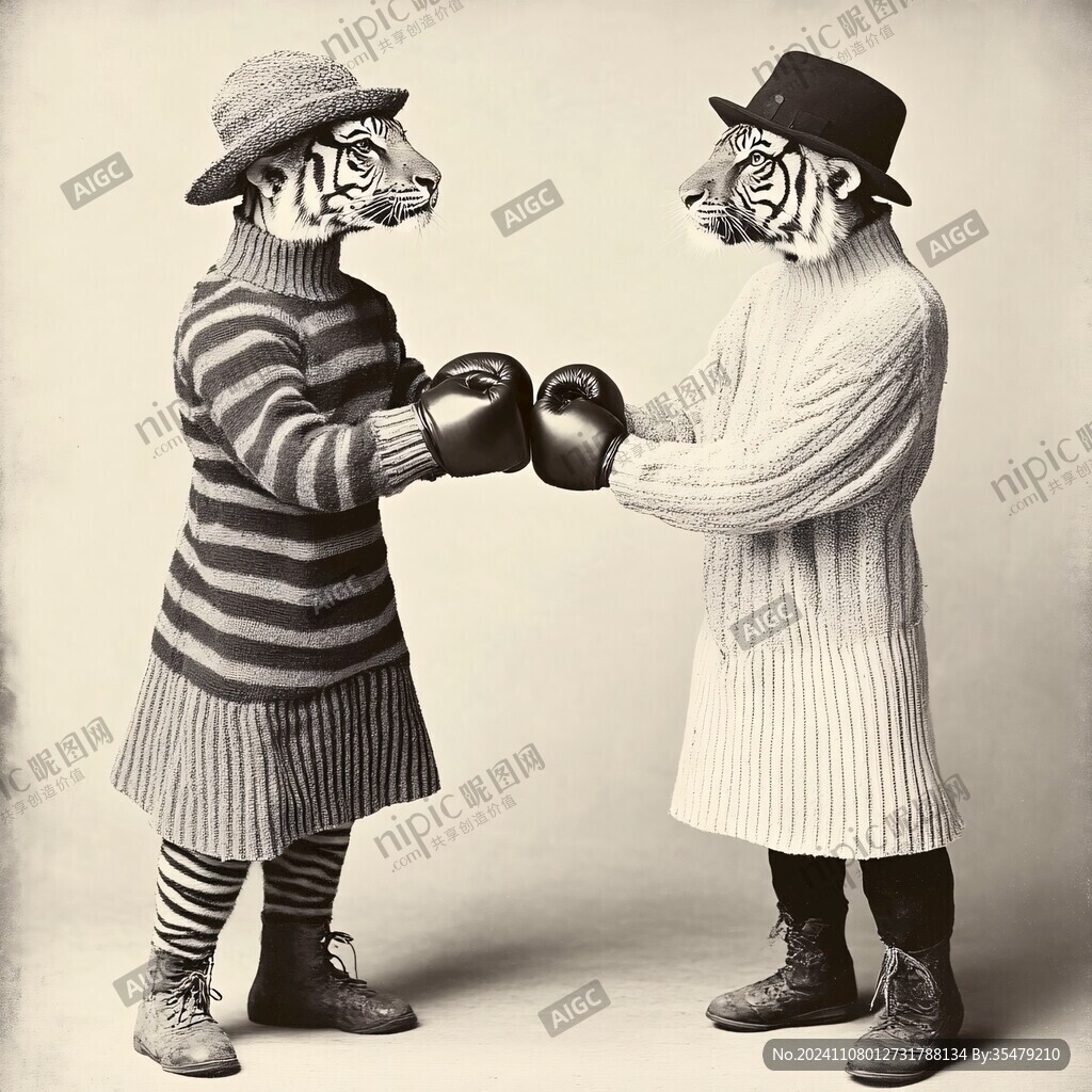 服装动物插画图案