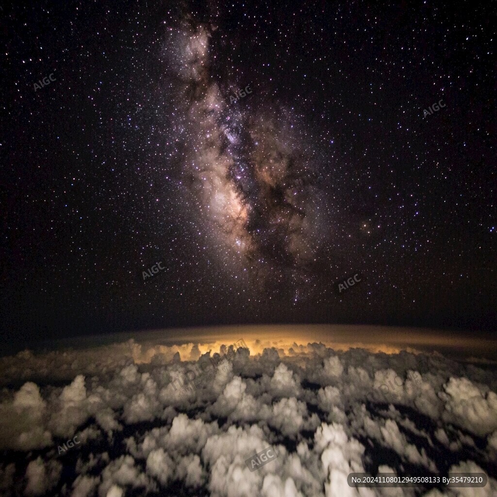 星空下的云海