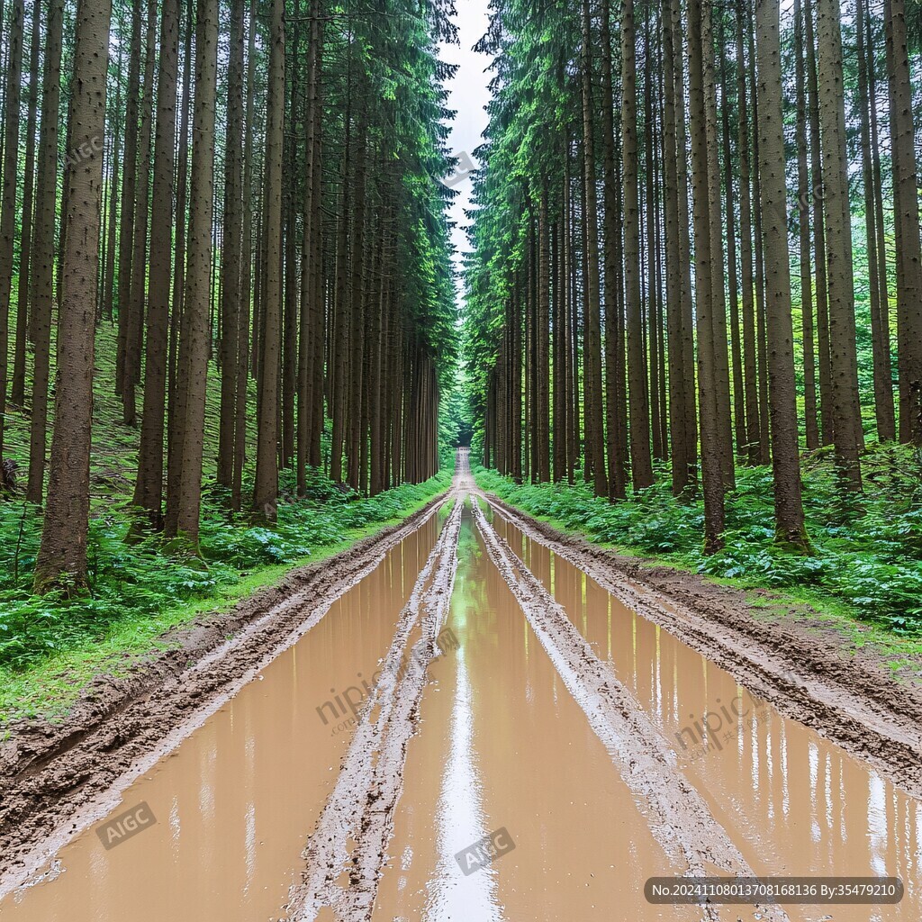 一排水杉