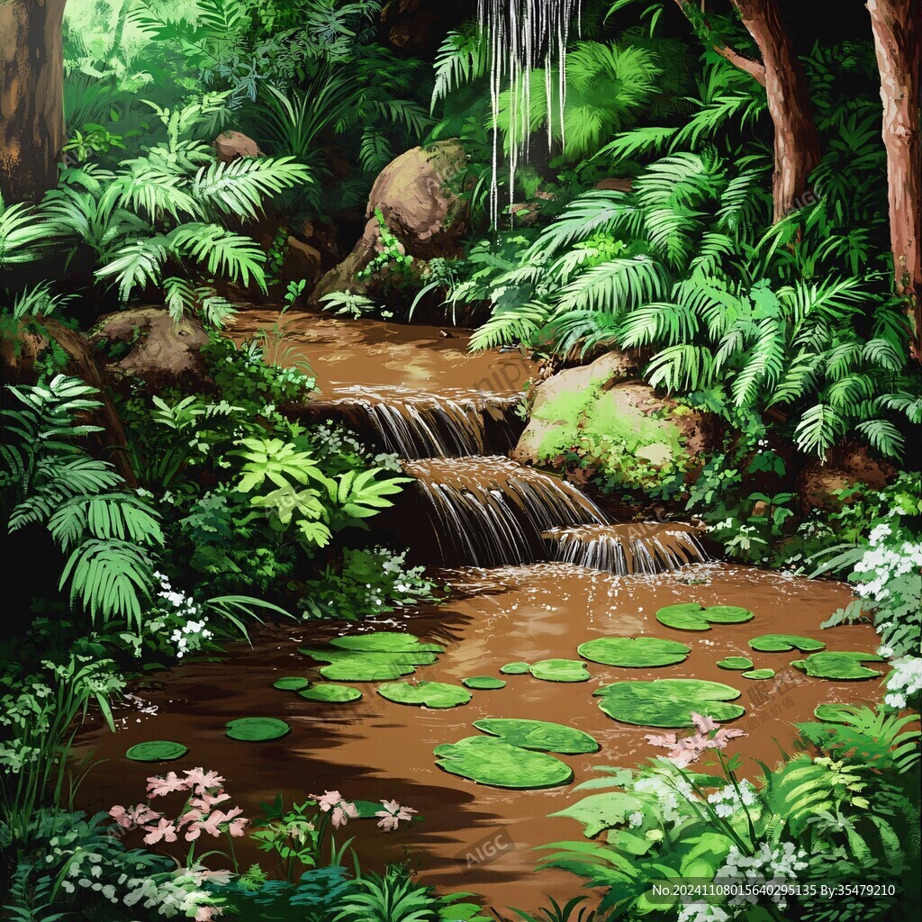 热带雨林插画