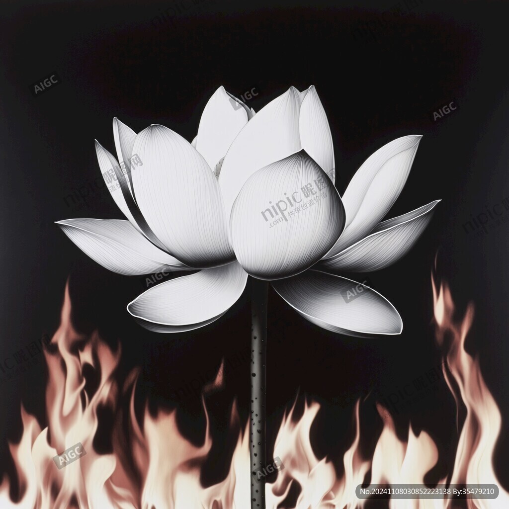 莲花灯插画