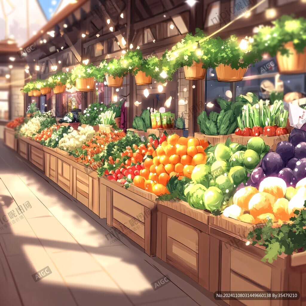 菜市插画