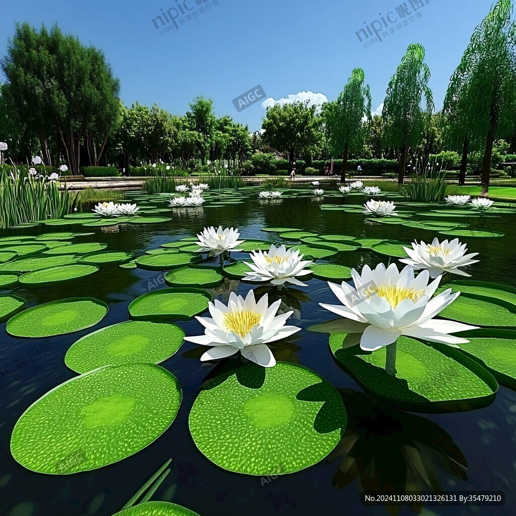荷花池效果图