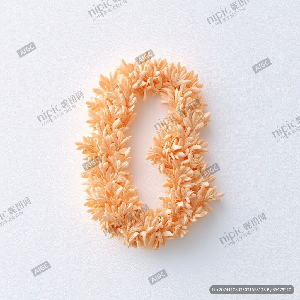 数字字母花瓣数字