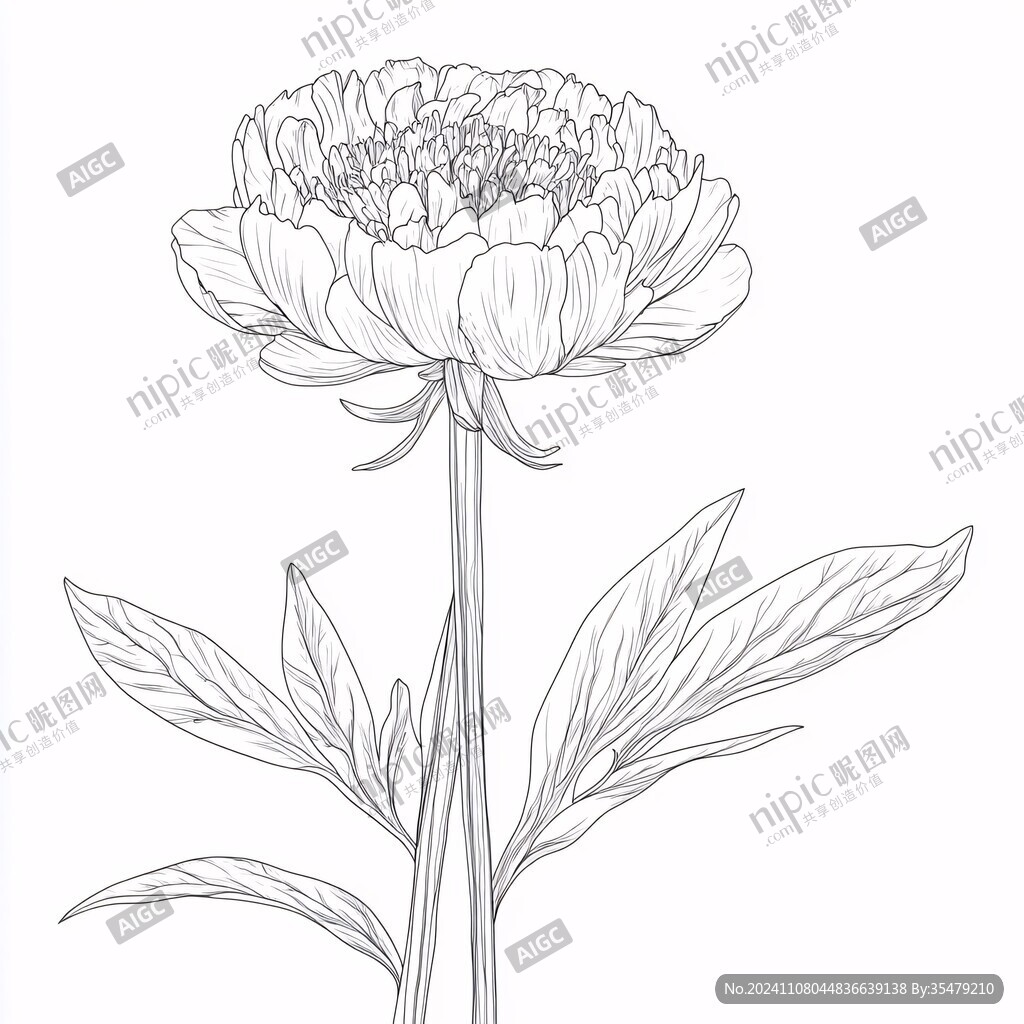 万寿菊线稿