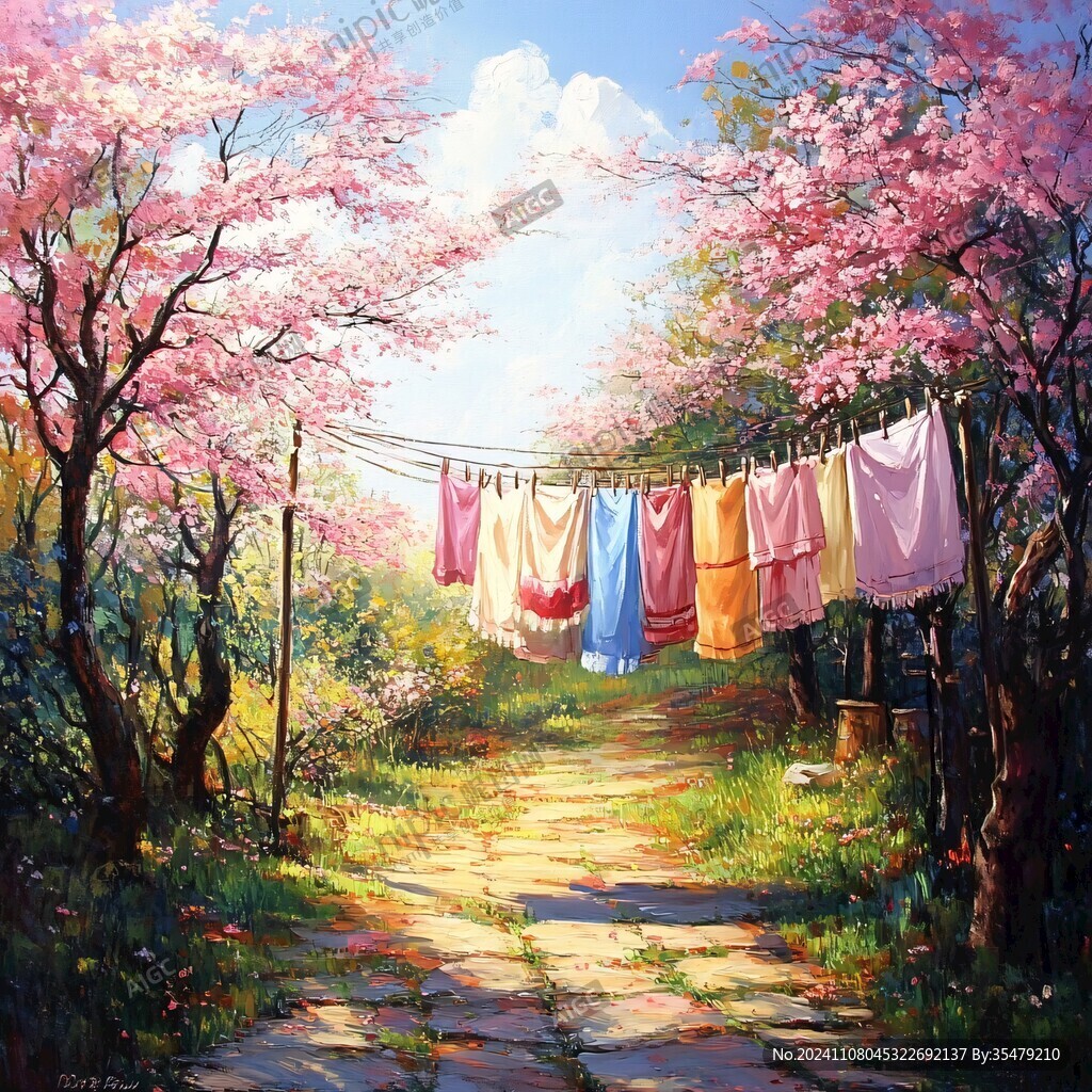 古风场景春暖花开