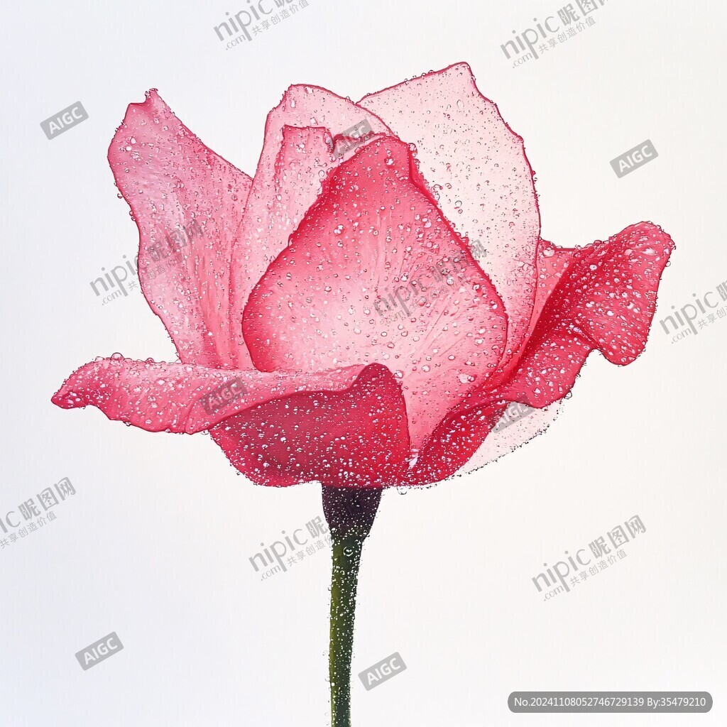 水珠玫瑰花