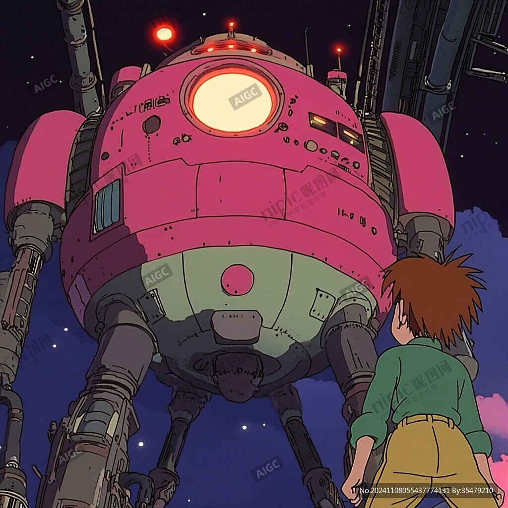 粉红色宇宙飞船家
