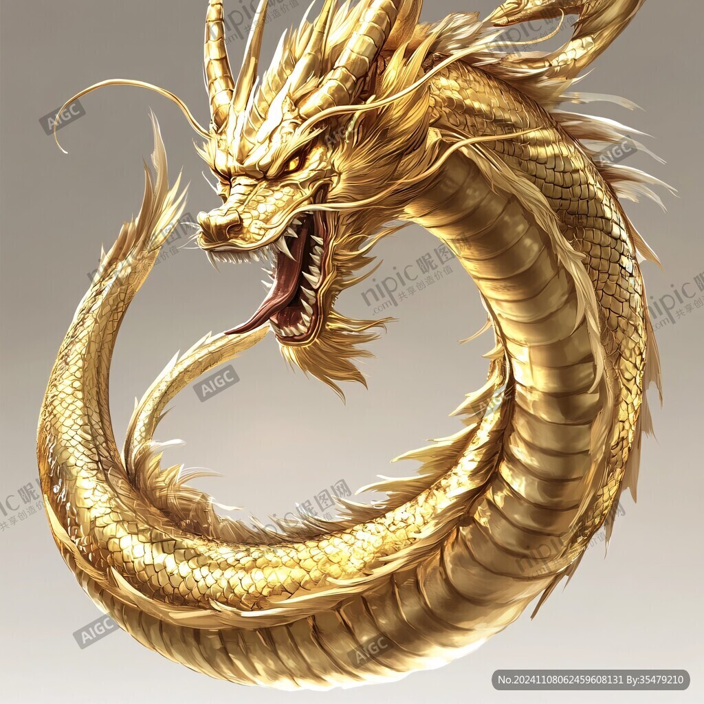 金色龙纹金龙苍龙青龙