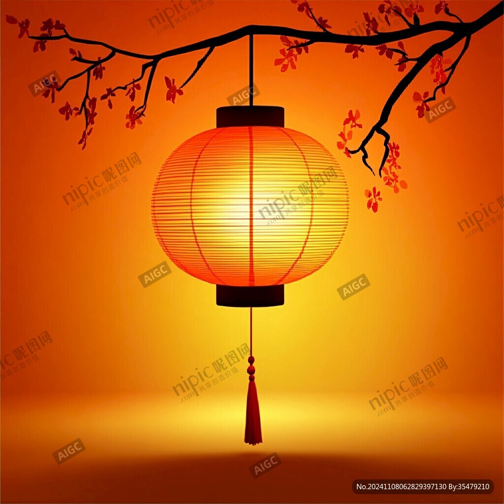 鼠绘灯笼