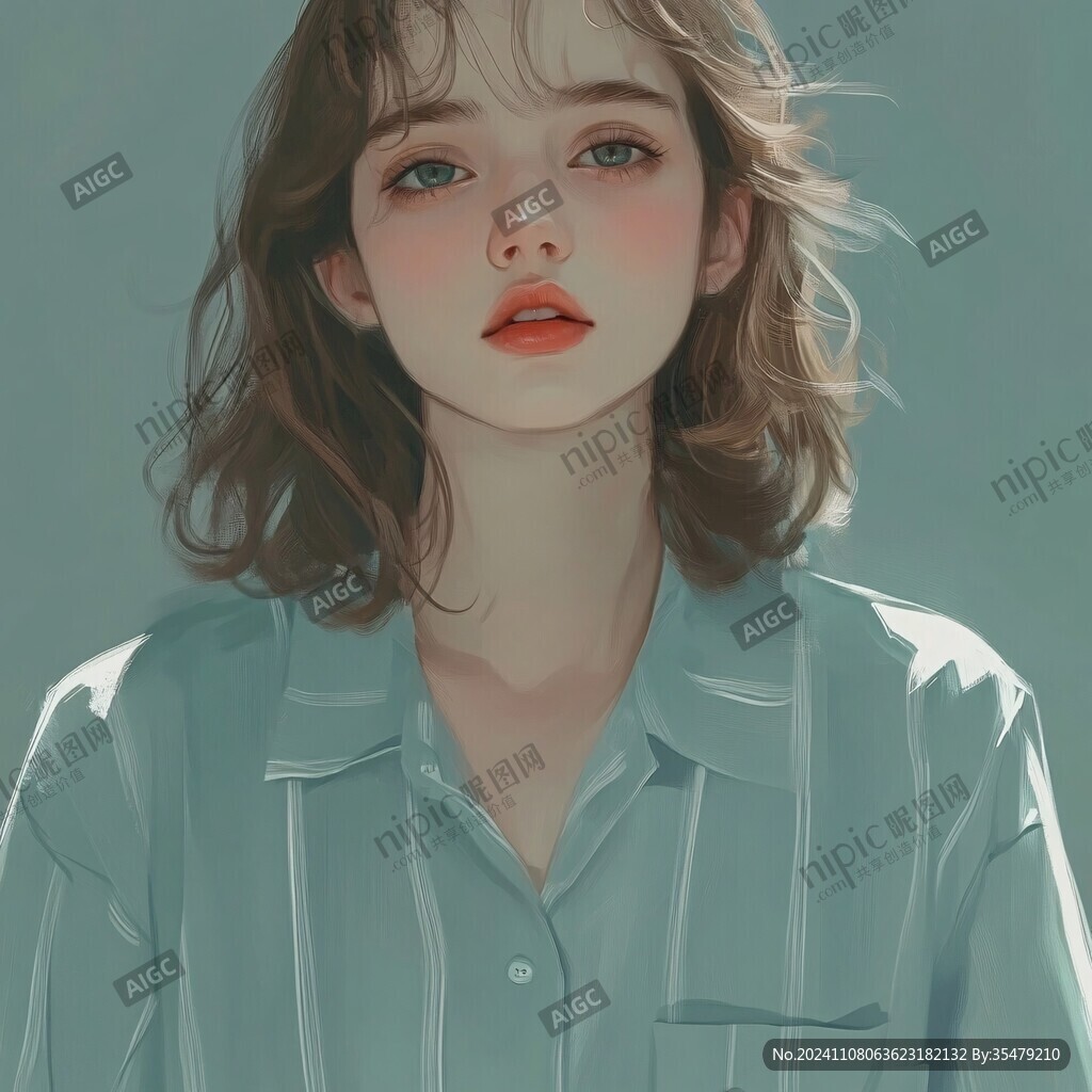 高级感女插画
