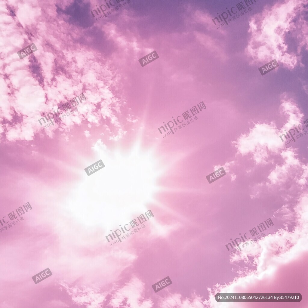 粉色的太阳