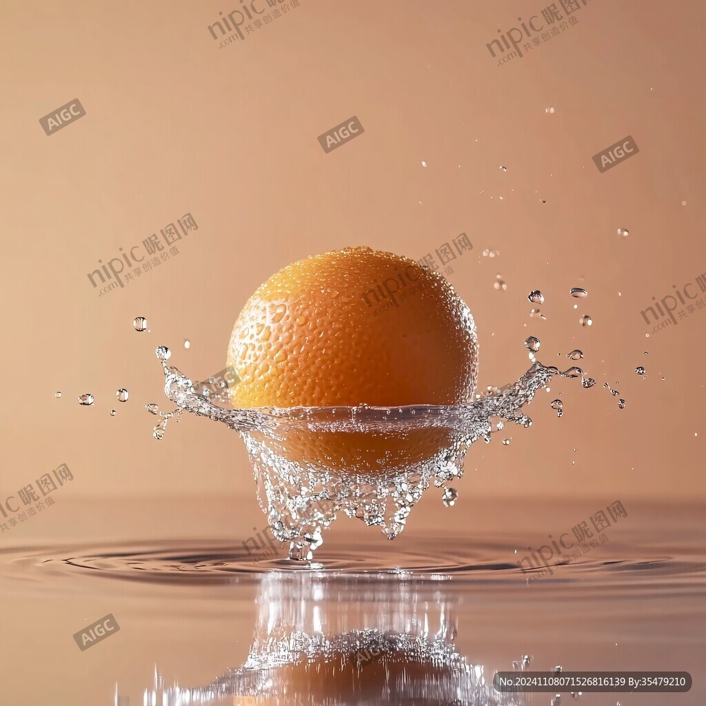 水果落水瞬间