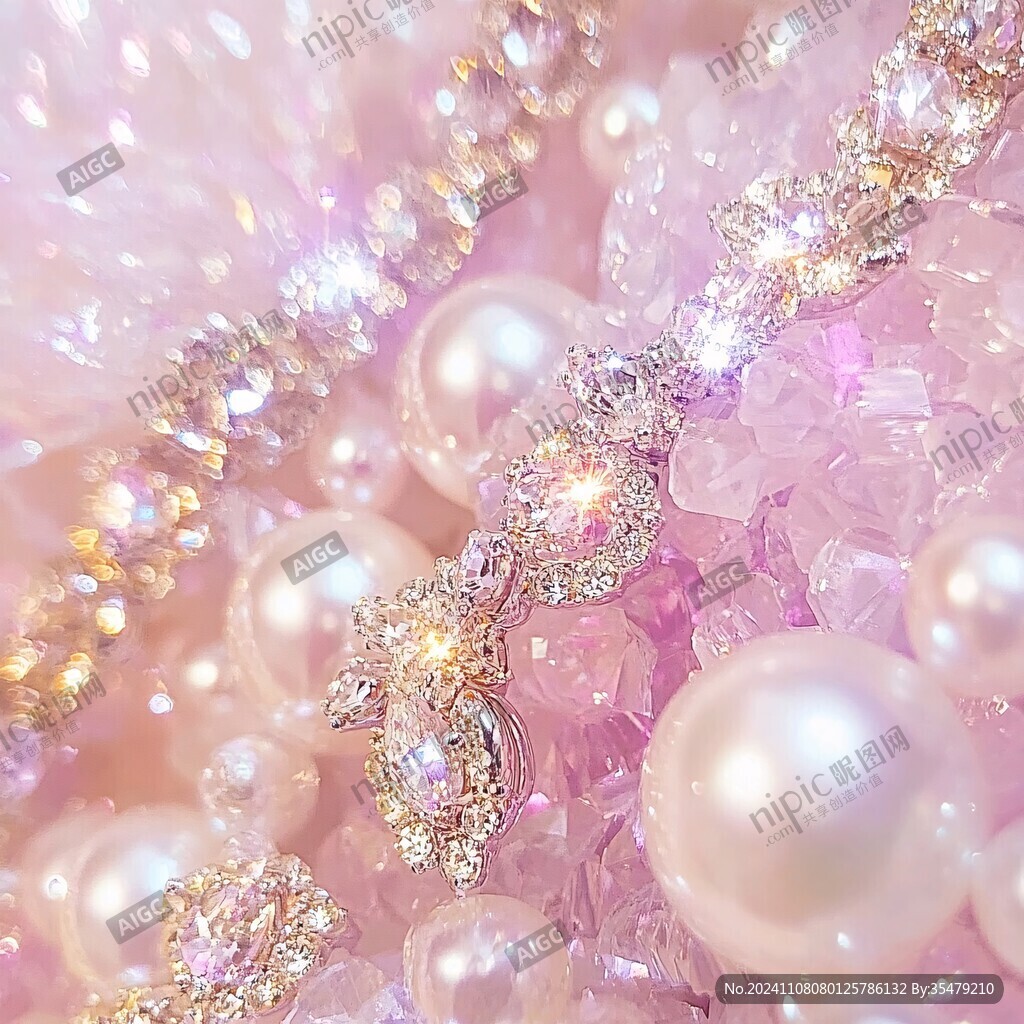 粉色汽球链